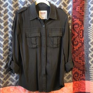 Mossimo Supply Co. Gray Button Down Size S